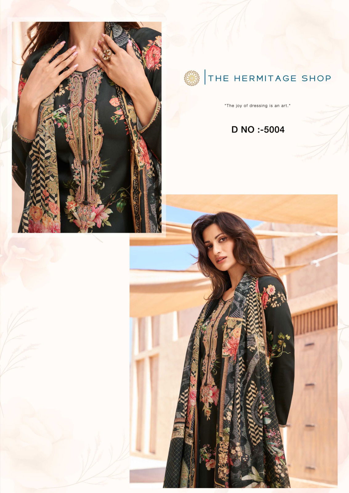 Aarke By The Hermitage Shop Viscose Lawn Digital Printed Dress Material Wholesale Shop In Surat